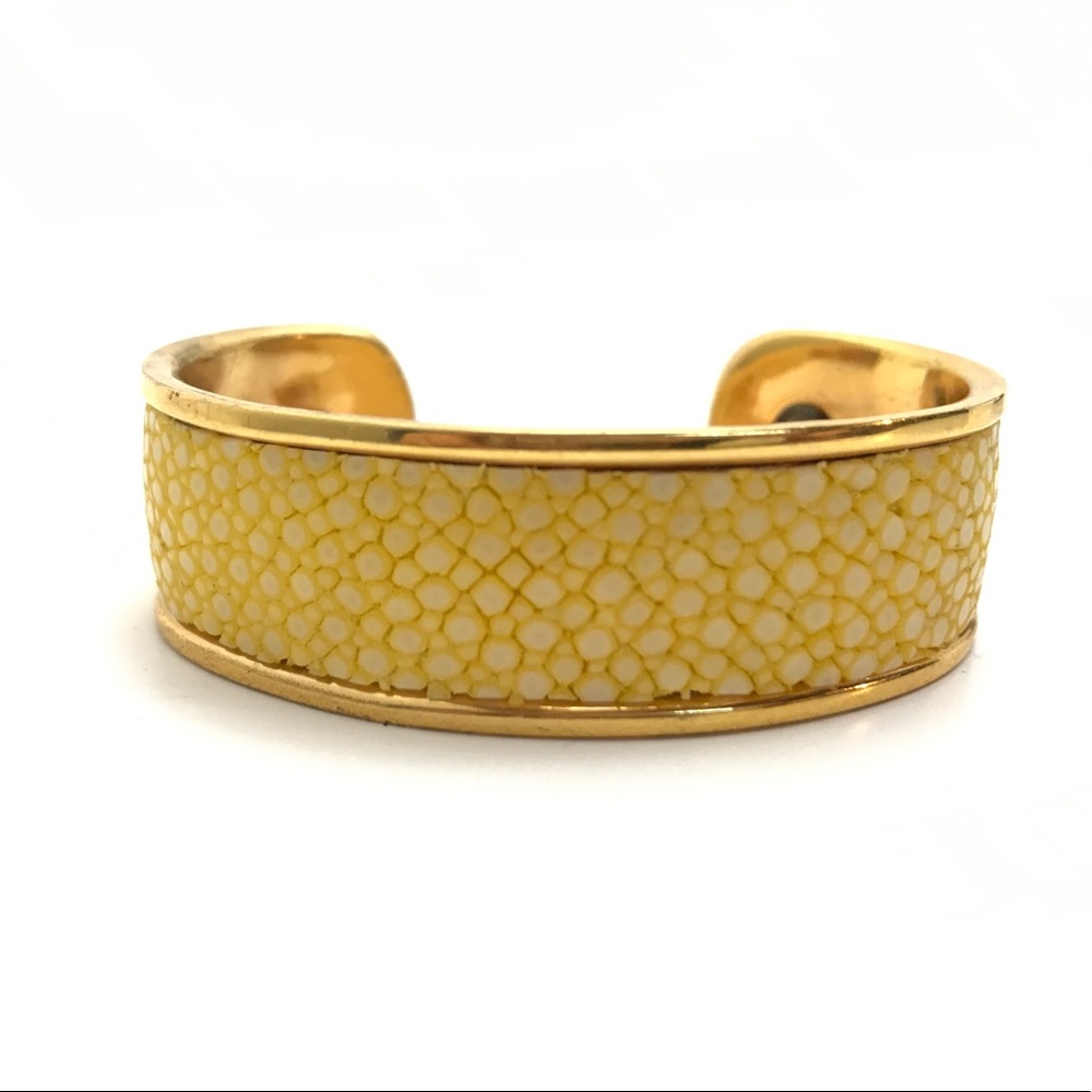 Taylor and Tessier Brass & Stingray Cuff Bracelet